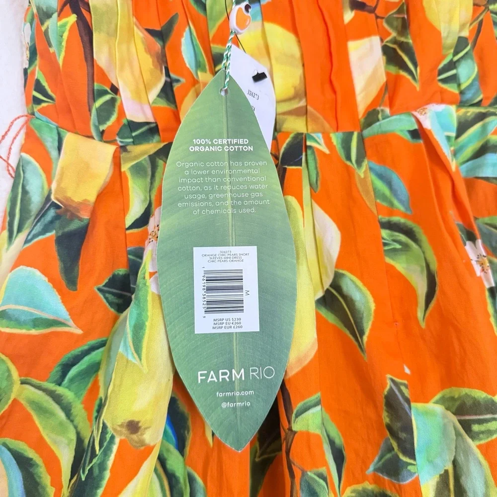 NWT FARM Rio Chic Pears Belted Mini Dress - Picture 11 of 13